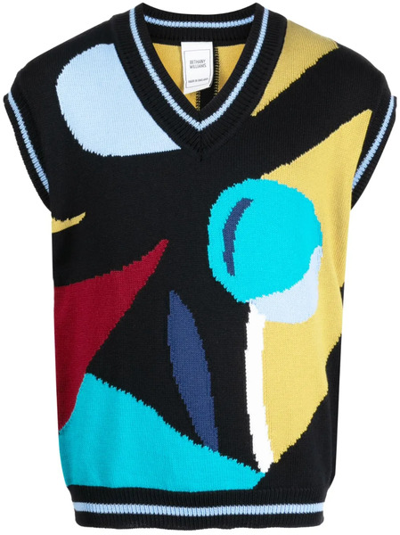  Bethany Williams Graphic-print Sleeveless Vest - Black 