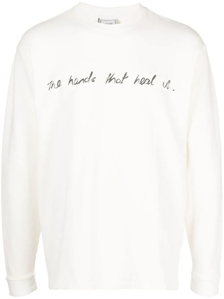  Bethany Williams Slogan-print Cotton Sweatshirt - White 