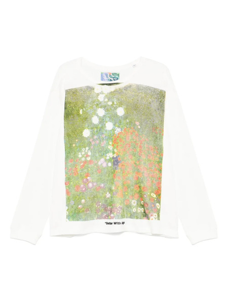  Better With Age Printed Sweatshirt - White 