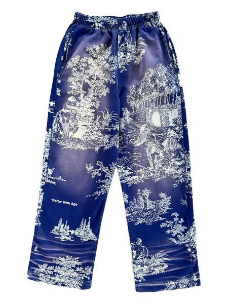  Better With Age Teresa Printed Trousers - Blue 