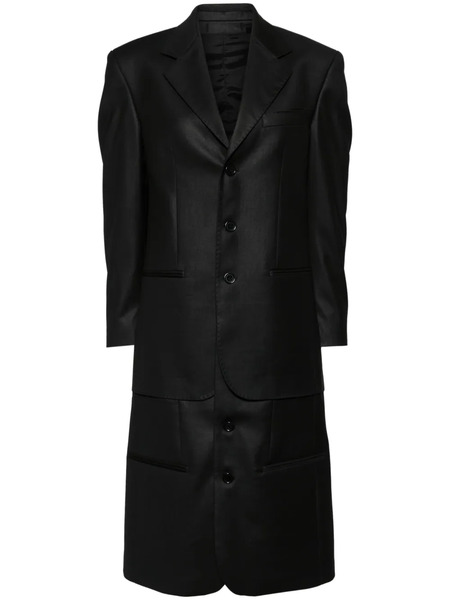  Bettter Layered Single-breasted Coat - Black 