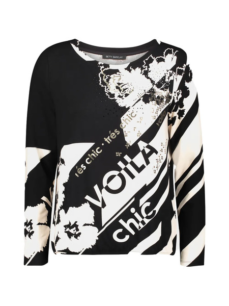  Betty Barclay Printed Top - Black 