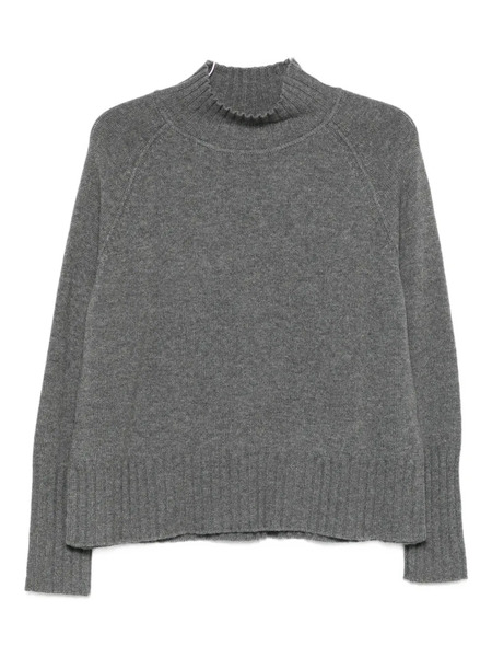  Beyou High-neck Cashmere Sweater - Grey 