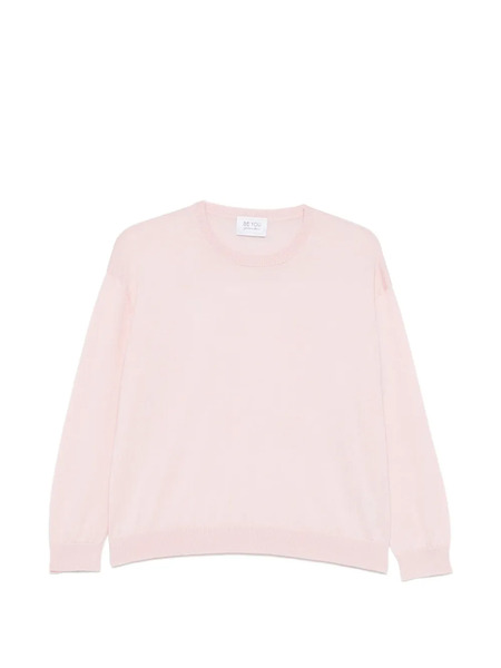  Beyou Ribbed-hem Sweater - Pink 