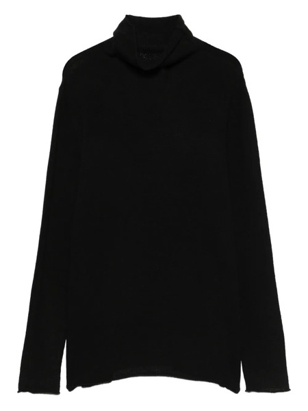  Beyou Turtleneck Ribbed Sweater - Black 
