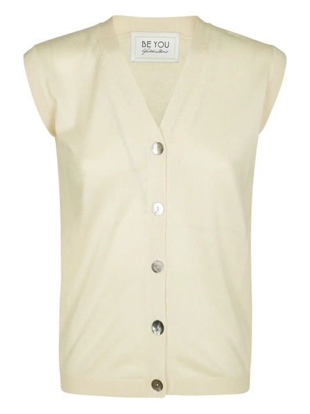  Beyou V-neck Cardigan - Neutrals 