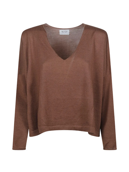  Beyou V-neck Sweater - Brown 