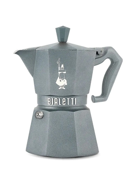  Bialetti Steel Coffee Pot - Silver 