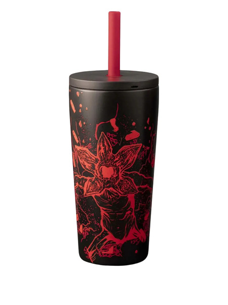  Bialetti X Netflix Stranger Things Straw Tumbler (600ml) - Black 