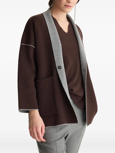  Biancalancia Pocket Trim Jacket - Brown 