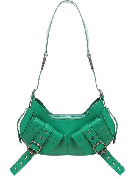  Biasia Small Buckle-strap Shoulder Bag - Green 
