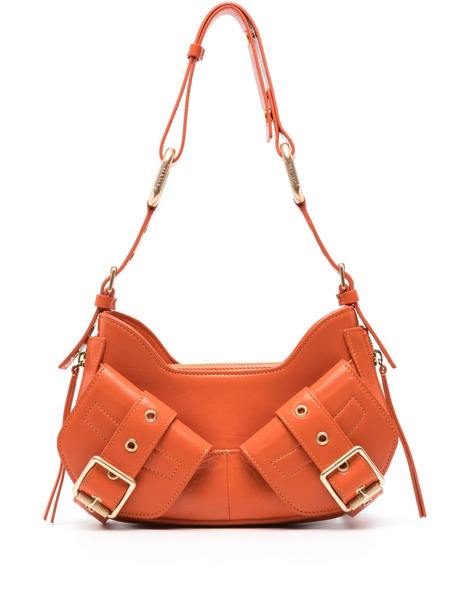  Biasia Y2k Leather Shoulder Bag - Orange 