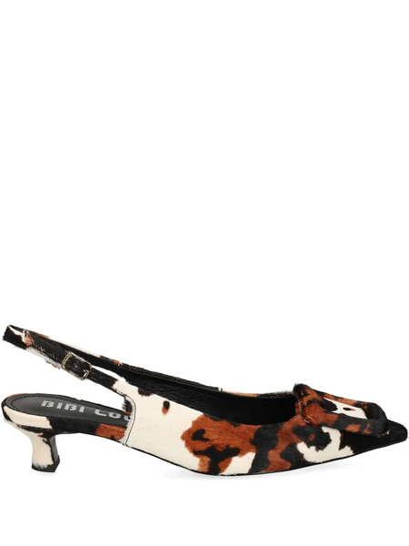  Bibi Lou Buckle Slingback Pumps - White 