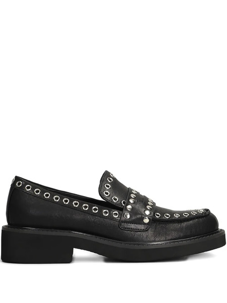  Bibi Lou Eyelet-embellished Loafers - Black 