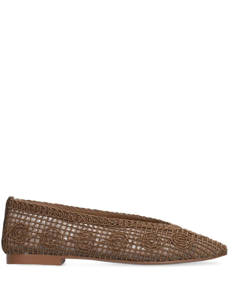  Bibi Lou Lenna Mesh Ballet Flats - Brown 