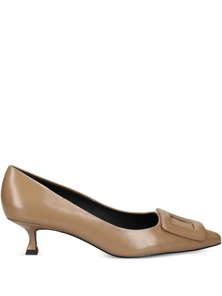  Bibi Lou 45mm Billi Buckle Pumps - Neutrals 