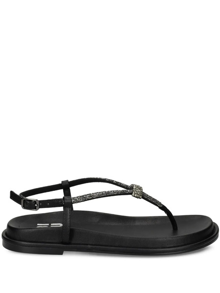  Bibi Lou Rhinestone-embellished Flat Sandals - Black 