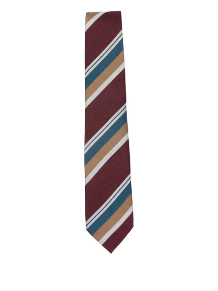  Bigi Milano Striped-pattern Tie - Red 
