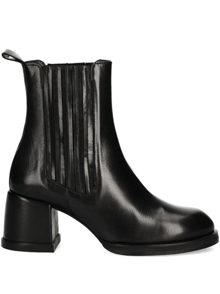  Billi Bi 60mm Leather Block-heel Boots - Black 