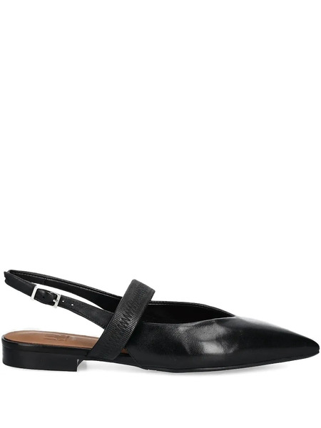  Billi Bi Slingback Pointed-toe Sandals - Black 
