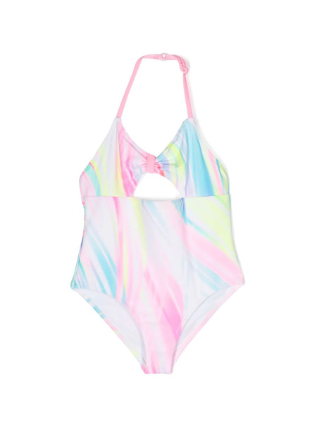  Billieblush Abstract-print Swimsuit - White 