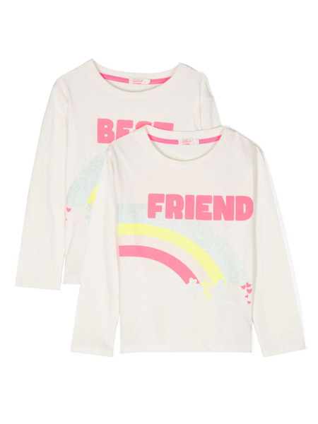  Billieblush 'best Friend'-print T-shirts (pack Of Two) - White 