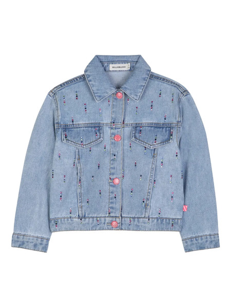  Billieblush Crystal-embellished Denim Jacket - Blue 