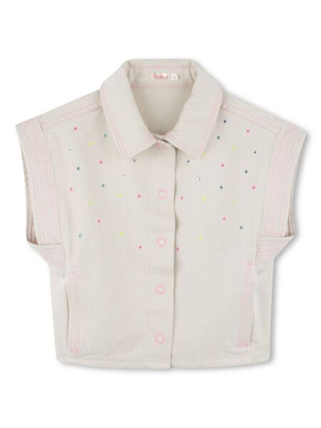  Billieblush Crystal-embellished Gilet - Neutrals 