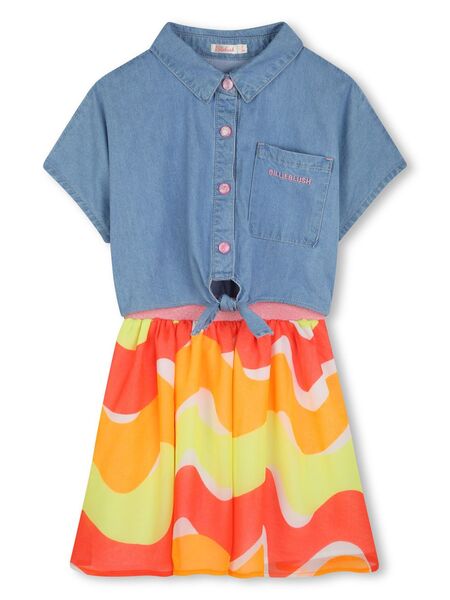  Billieblush Denim Knot Dress - Blue 