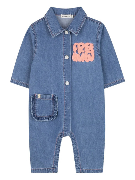  Billieblush Denim Utility Jumpsuit - Blue 