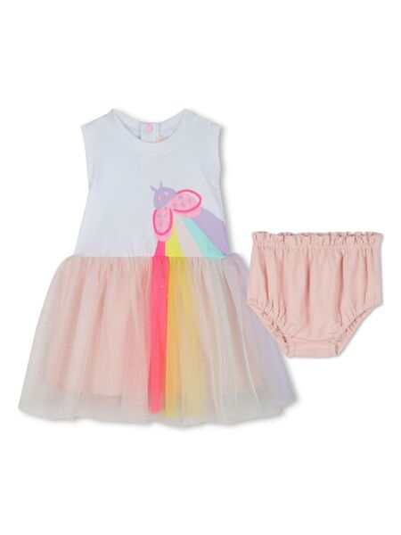  Billieblush Embroidered-design Dress Set - White 