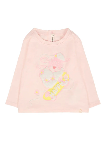  Billieblush Embroidered-snowboard Long-sleeve Top - Pink 