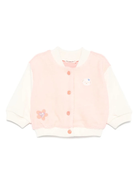  Billieblush Flower-embellished Bomber Jacket - Pink 