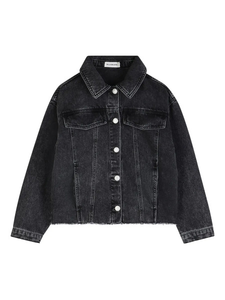  Billieblush Frayed-hem Denim Jacket - Black 