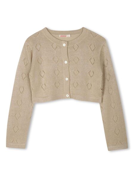  Billieblush Geometric-pattern Cardigan - Neutrals 