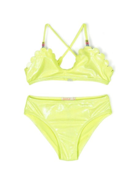  Billieblush Glitter-detail Scallop Bikini - Green 