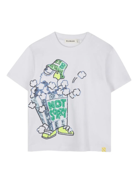  Billieblush Graphic Popcorn-print T-shirt - White 