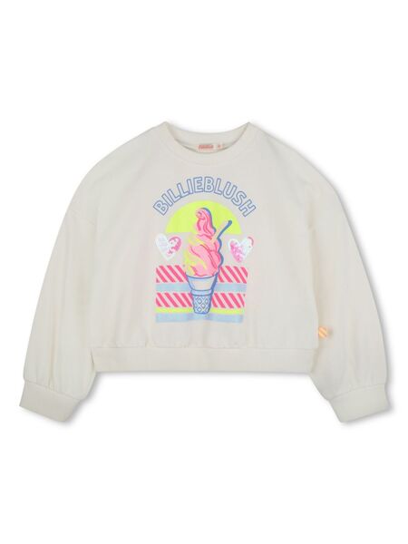  Billieblush Graphic-print Sweatshirt - Neutrals 