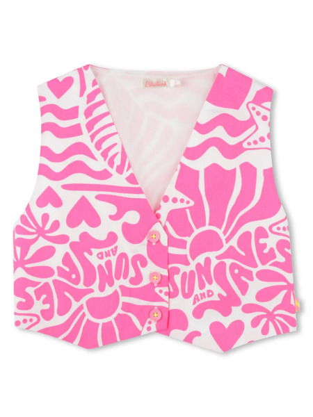  Billieblush Graphic-print Waistcoat - Pink 