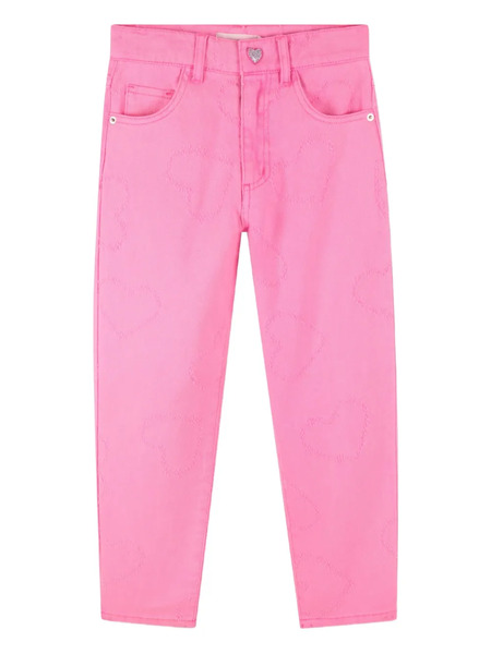  Billieblush Heart-embroidered Jeans - Pink 