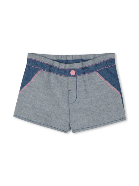  Billieblush Heart-patch Denim Shorts - Blue 