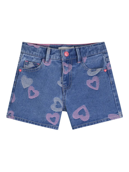  Billieblush Heart-print Denim Shorts - Blue 
