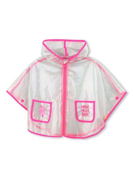  Billieblush Hooded Rain Coat - Neutrals 