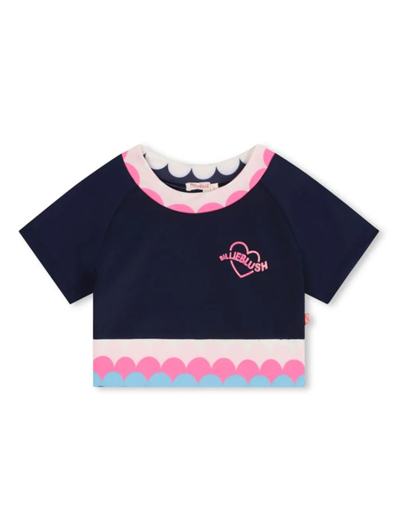  Billieblush Logo-embellished T-shirt - Blue 