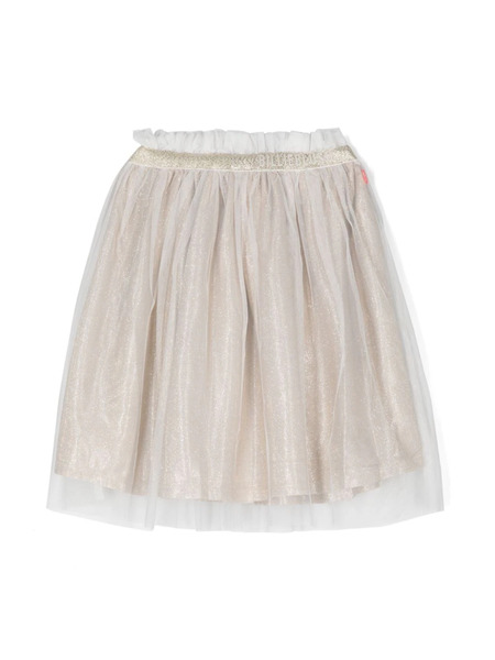  Billieblush Logo-embossed Skirt - Gold 