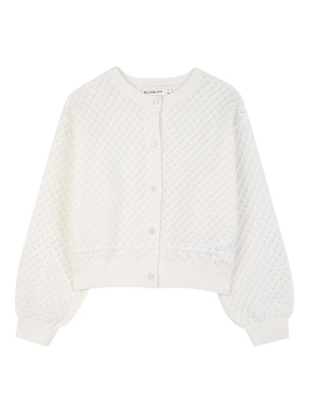  Billieblush Long-sleeve Cardigan - White 