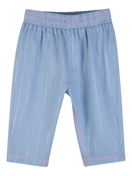  Billieblush Metallic-striped Trousers - Blue 