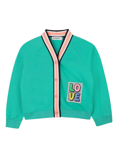 Billieblush Patch-detail Cardigan - Green 