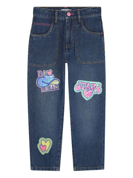 Billieblush Patch-detail Jeans - Blue 