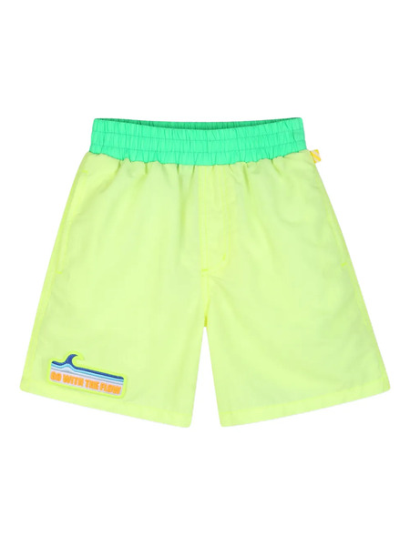  Billieblush Patch-detail Swim Shorts - Yellow 